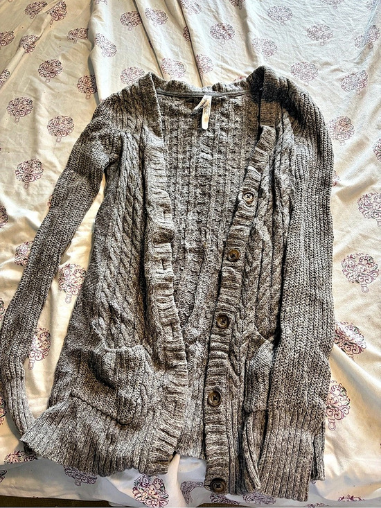 Aeropostale Sweaters - Lucky Brand Brown Knit Cardigan Size Small